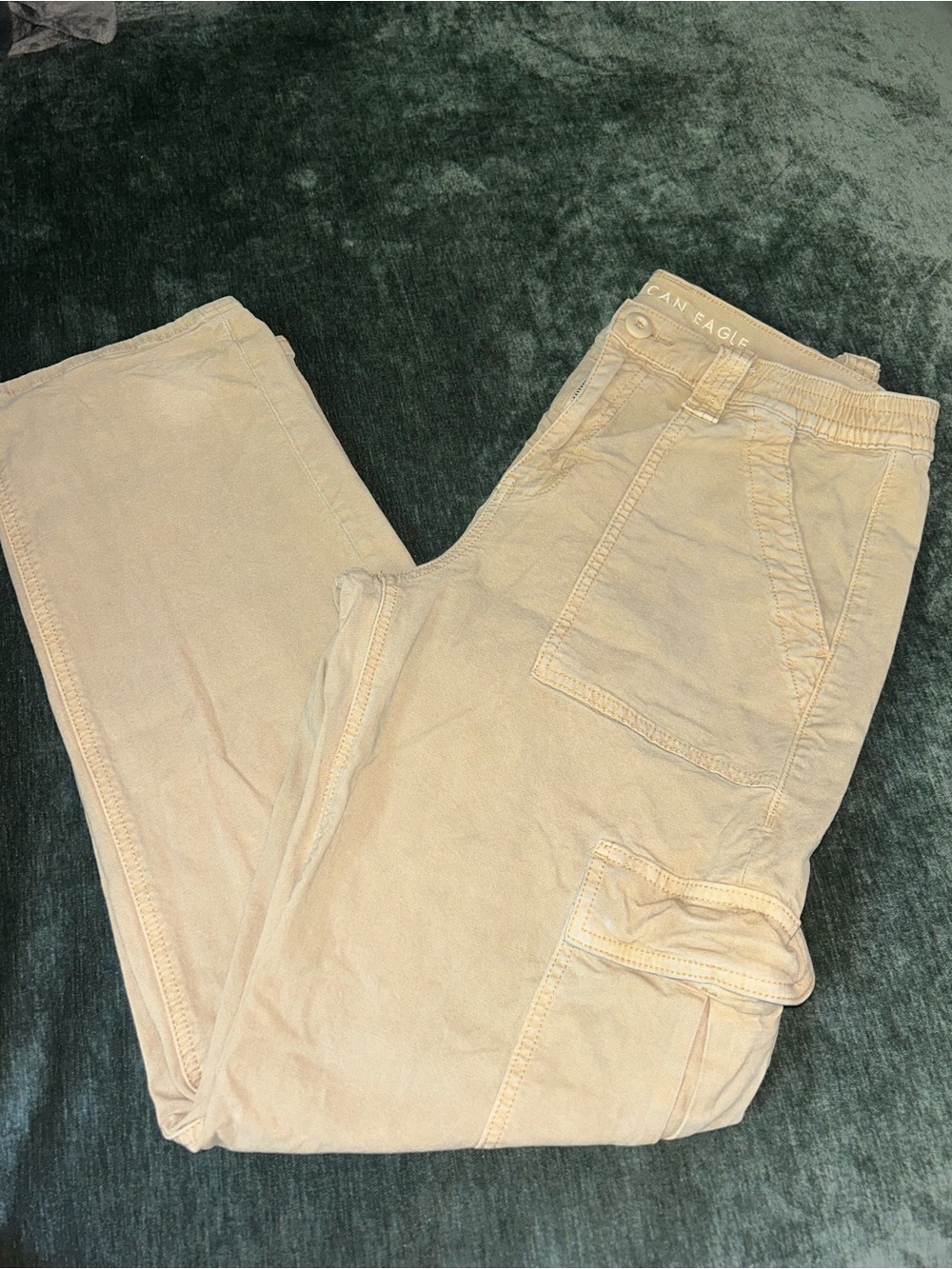 American Eagle Khaki Cargo Pants